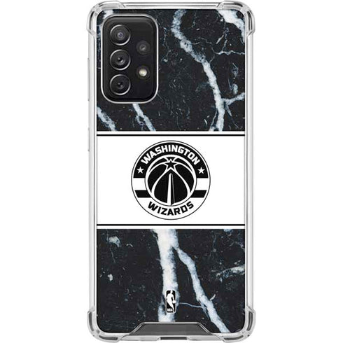 NBA Washington Wizards Marble Galaxy A72 5G Clear Case